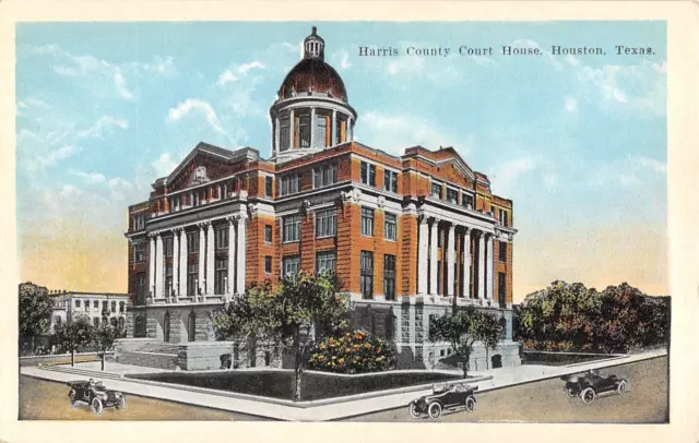 c.1915 Harris County Court House Houston TX post card