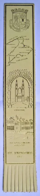 St. Andrews Fife leather bookmark