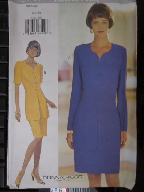 3749 Butterick Vintage Sewing Pattern Misses Two Piece Dress Skirt UNCUT OOP SEW