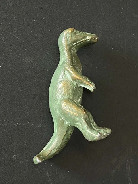 1947 Vintage Srg Bronze Metal Toy Figurine Dinosaur ! 2 3/4" Tall ! See Marking!