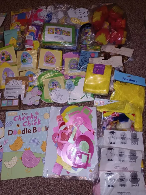 Large Bundle Kids Easter Craft Kits & Supplies Baker Ross Stamps Sewing Foam 3