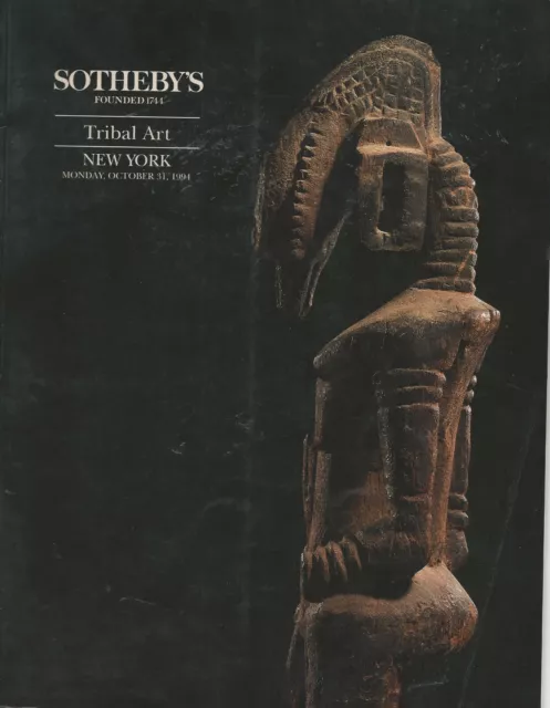 SOTHEBY’S TRIBAL ART OCEANIC AFRICAN MASK Auction Catalog 1994