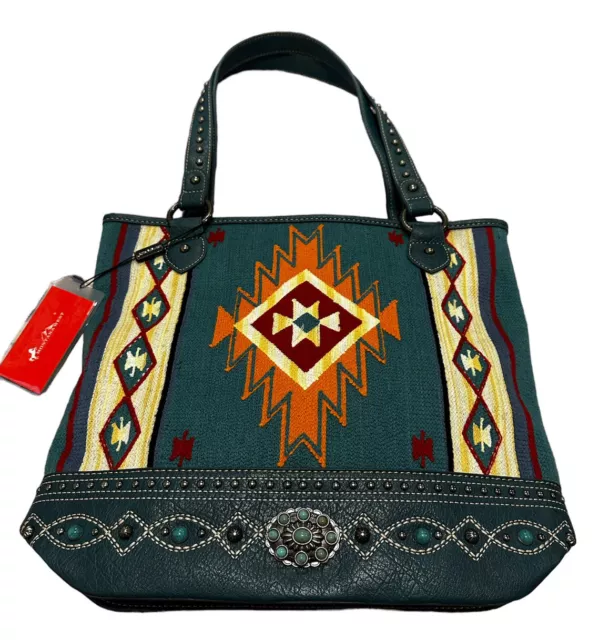 Montana West Aztec Tapestry Concealed Carry Tote Purse Handbag NWT