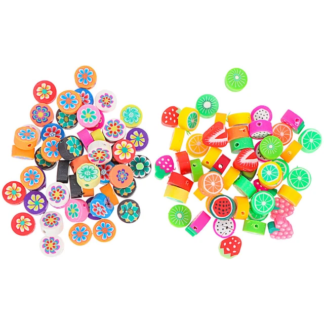 100pcs Halskette Charme Flache Rückseite Charms Cartoon Perle
