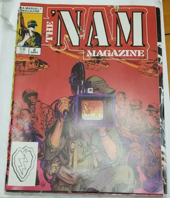 The ' Nam Magazine # 2 Sept 1988 Vol. 1 Marvel War Comic Book