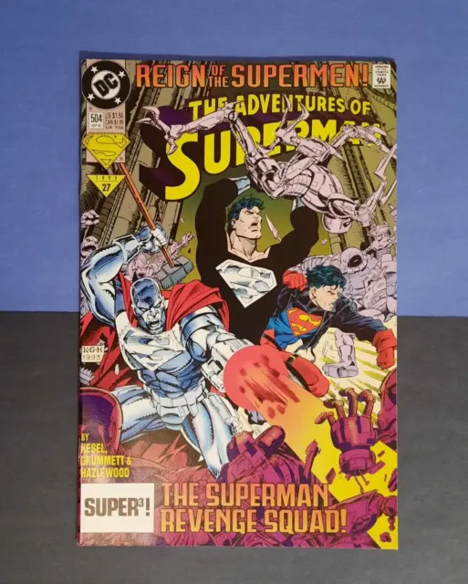 The Adventures of Superman #504 1993 DC Comics Modern Age Comic Free Shipping!