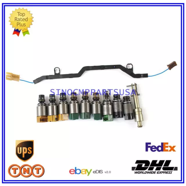 11PCS 6HP19 6HP26 6HP32 Transmission Solenoid Kit & Harness For BMW Jaguar XF