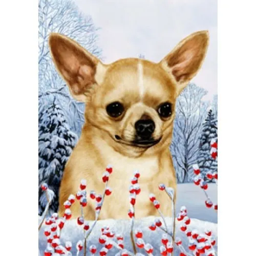 Winter House Flag - Chihuahua 15046