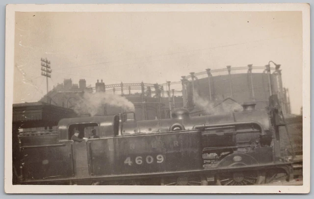 RAIL LNER RAILWAY Steam Engine #4609 at Kings Cross RP Postcard Unused ...