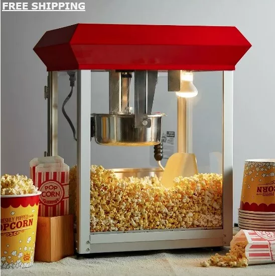 New Carnival King Commercial Popcorn Maker Machine 8 oz Popper Concession Kettle