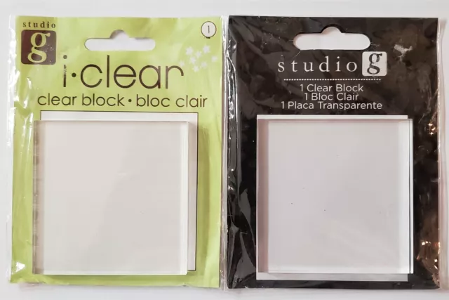 Studio Series Acrylic Block Stamp Set (6 Clear Blocks)