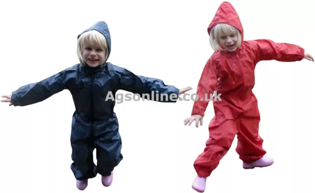 Childrens Waterproof Puddle Suit all in one Suit for Children Kids Rainsuit ☔