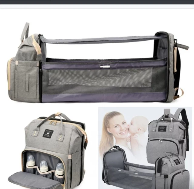 3 in 1 Baby Diaper Bag with Changing station, Portable mommy bag , Baby travel
