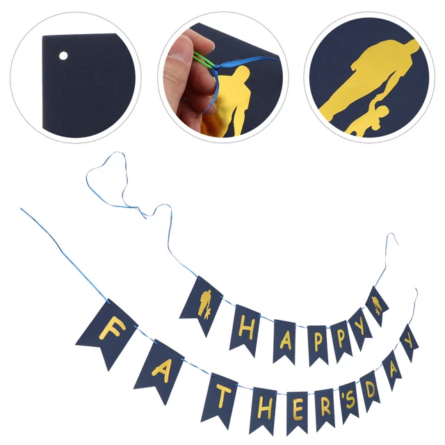 Partydekoration Vatertagsparty Partei Hängende Flagge Ziehen Banner