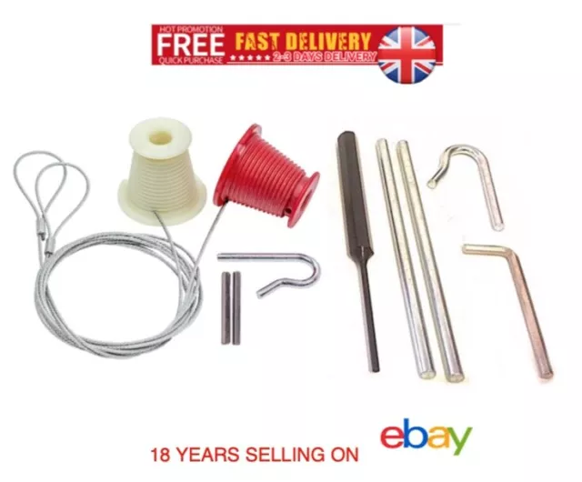 Henderson Garage Door Cables Cones Bobbing Lift Wires Up & Over Doors Repair Kit