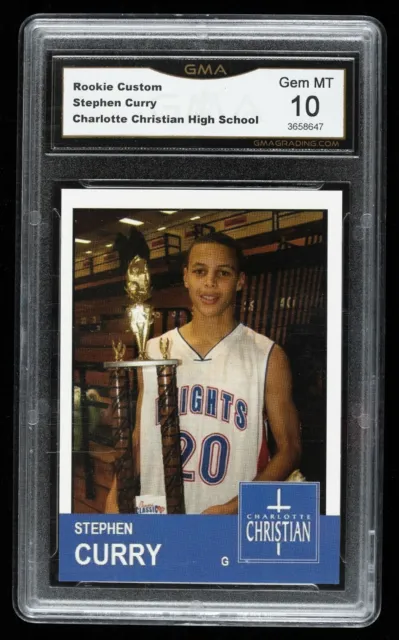  STEPHEN CURRY 2008 CHARLOTTE CHRISTIAN KNIGHTS HIGH SCHOOL GOLD  ROOKIE CARD IN A Plastic Top Loader : Todo lo demás