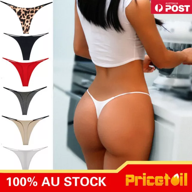 Women Lingerie Thong G-string Briefs Bikini Panties Knicker Underwear AU Stock