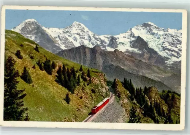 39490271 - Schynige Platte Bergbahn Eiger Moench Jungfrau Rg. Lauterbrunnen