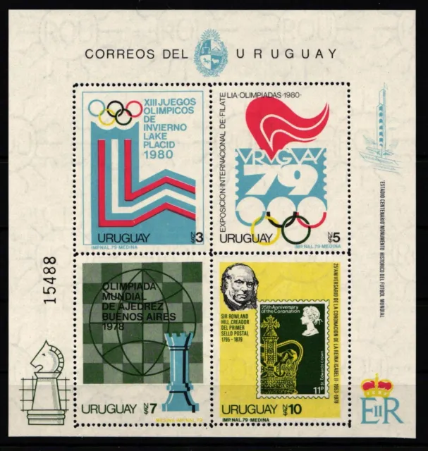 Uruguay Block 42 postfrisch #KB759