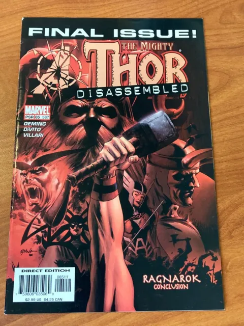 Thor #85 Marvel Comics 2004 Ragnarok final issue low print run FN/VF