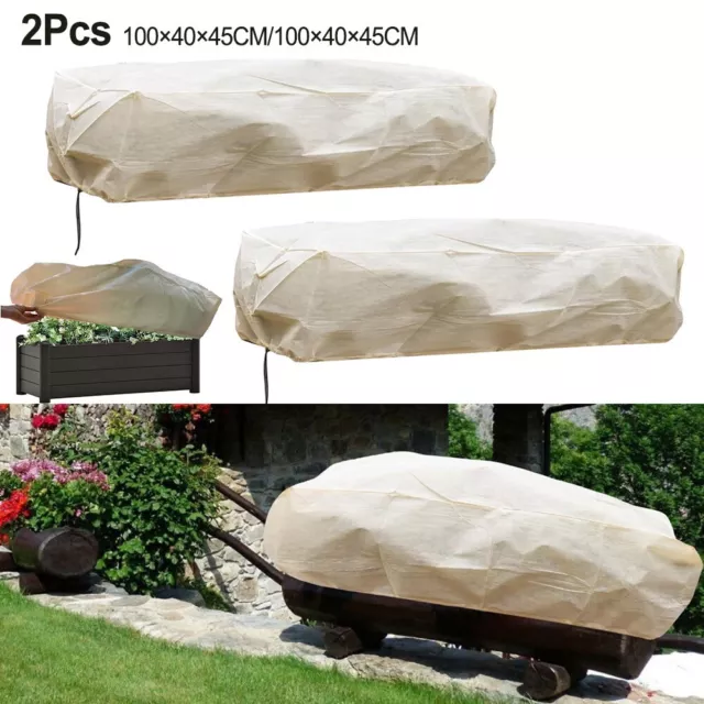 Frost Protection Cover for Rectangular Plant Boxes Weatherproof Material