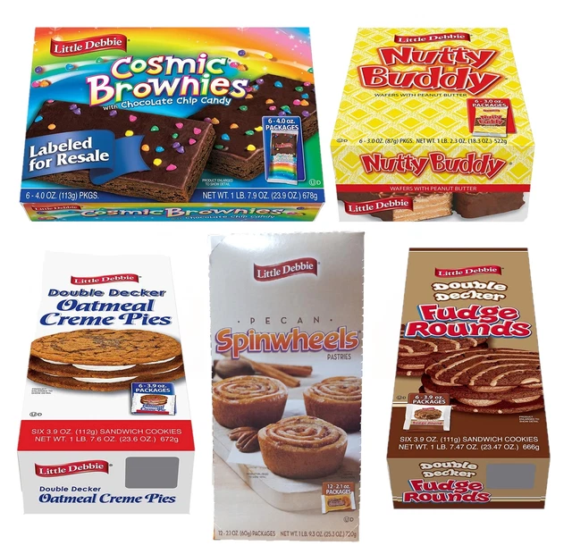 Mega Taille Gâteux Variété Paquets 5 Unique Treats: Nutty Cacahuète Pote Barres,