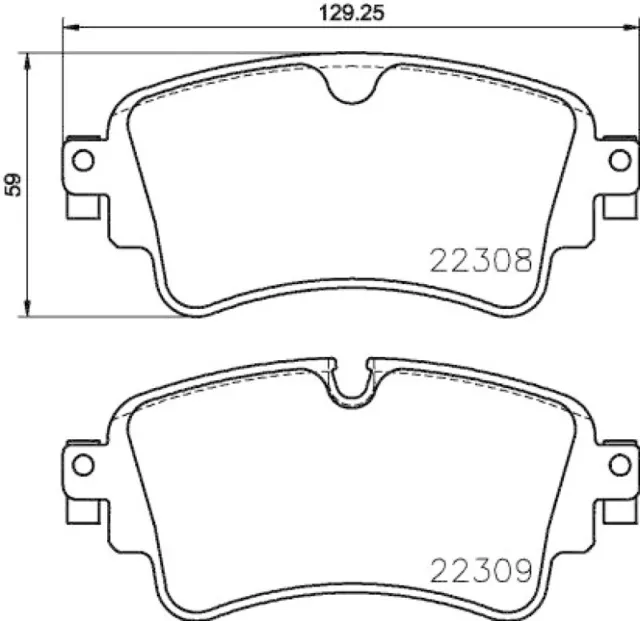 BREMBO Bremsbeläge Bremsbelagsatz Bremsklötze XTRA LINE Hinten P 85 154X