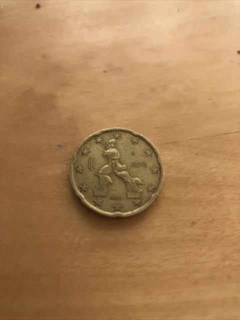 20 Cent Euro Münze 2002 Italien MAC - SELTEN - Gut Erhalten
