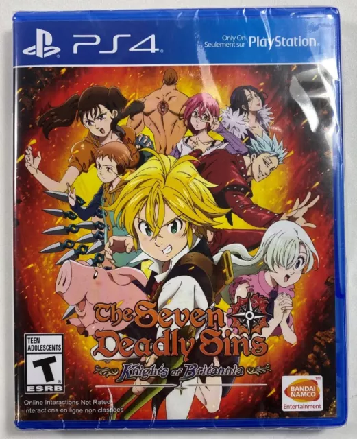 The Seven Deadly Sins Knight Of Britannia (Jeu En Francais) Ps4 Usa New