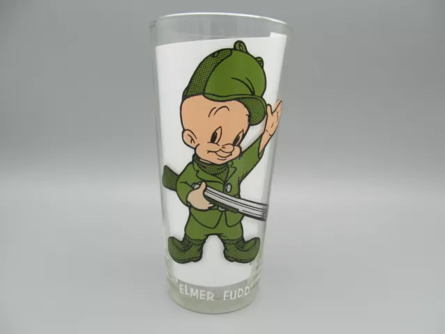 Vintage Pepsi Looney Tunes Drinking Glass – Elmer Fudd (White Text)