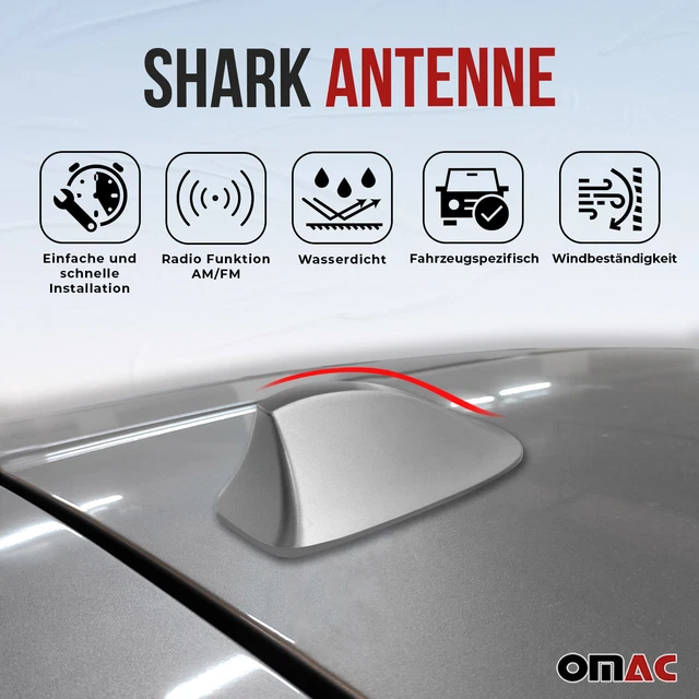 Antenna AM/FM Amplificata Da Tetto Posteriore Per Alfa Romeo 159 Guadagno Am 16 Db Fm 10 Db