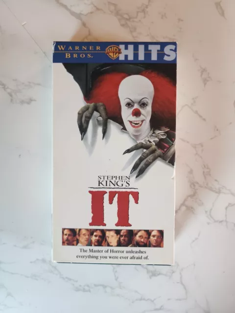 STEPHEN KINGS IT VHS Tape, COMPLETE/TESTED SEE PHOTOS (VHS61)