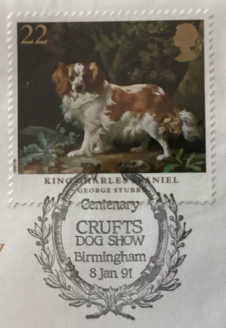 GB QEII 1991 Crufts Dog Show Benham Gold 500 FDC Crufts Show Birmingham SHS C£40 2