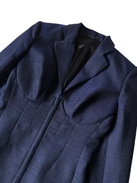 La Perla Runaway Corset Wool Silk Blazer Jacket US4 3
