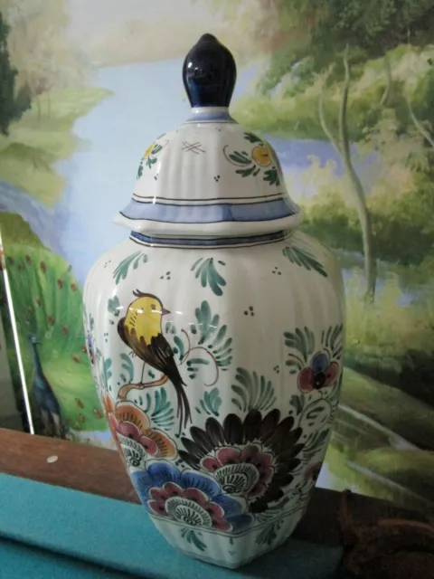 Delfts Royal Sphinx Holland Vases Hand Painted Polychrome Blue Pick 1