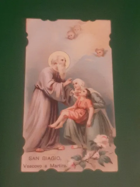 santino holy card Antico San Biagio Vescovo E Martire .......bello!