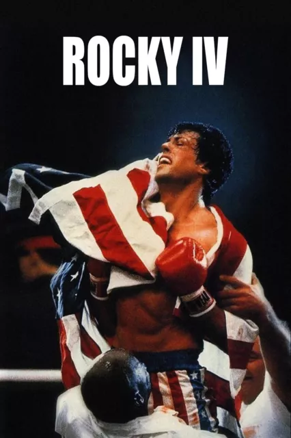 "Rocky IV" .Sylvester Stallone  Retro  Movie Promo Poster  Various Sizes