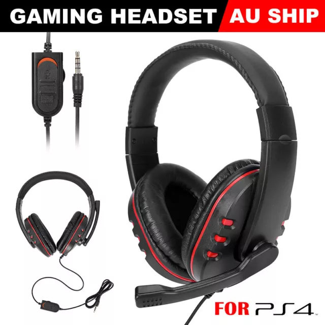 3.5mm Gaming Headset Wired Headphones with Mic For Xbox PS4 Nintendo Switch PC