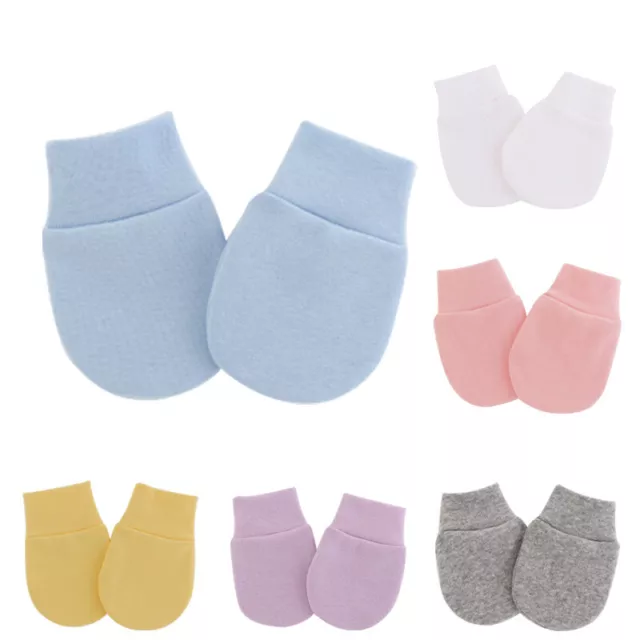 2 Pcs/Set Cute Baby Knitting Mitten Newborn Cotton Hand Anti-Grab  for New Born