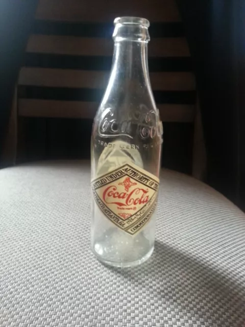 10 OZ COCA COLA COMMEMORATIVE BOTTLE. 1901- 1976 75TH ANNIVERSARY Chicago