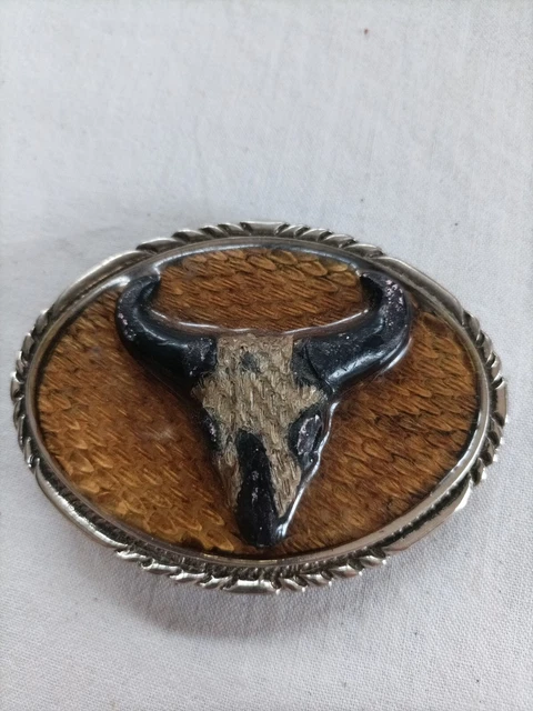Boucle de ceinture FLASQUE avec motif TEXAS - Argent brillant
