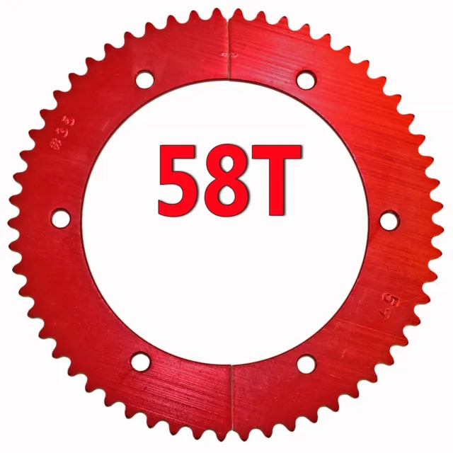 58T (tooth) #35 Chain Split Sprocket Racing Go-Kart Fun Cart Barstool Gear RLV