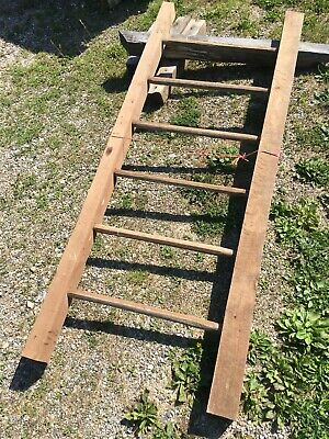 Rustic Reclaimed 19Th Century  Barn Ladders