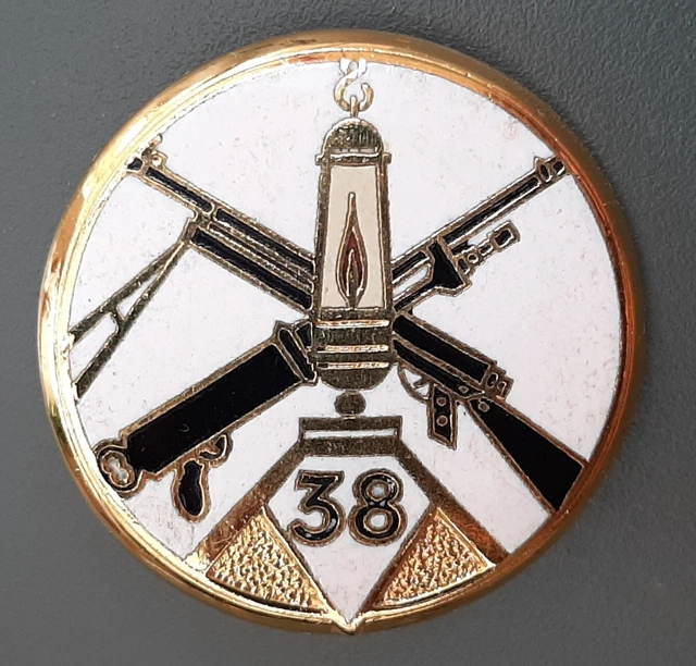 INSIGNE 22° RI émail REGIMENT INFANTERIE AFN GUERRE ALGERIE ORIGINAL