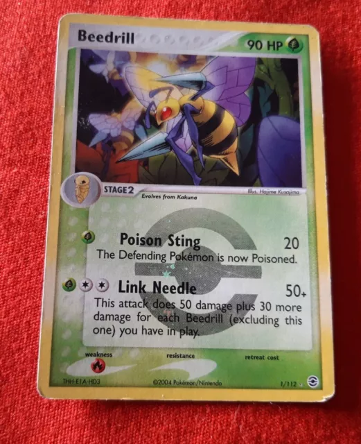 Beedrill Dardargnan 1/112 Pv90 Hp Secret Holo Pokemon Vo Card Rare