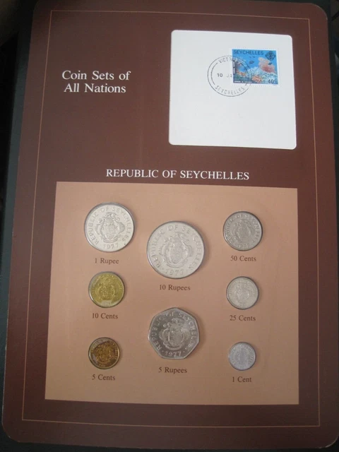 Seychelles Coin Set KMS Coin Sets of All Nations Franklin Mint