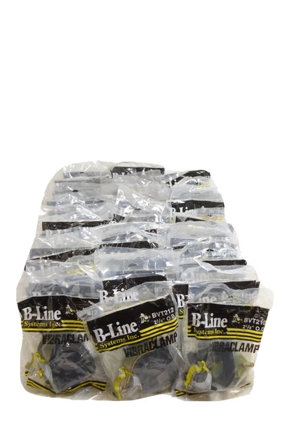 Lot Of 42 B-Line Bvt212 Pipe Clamp. 2-1/8" Od, Zinc Plated, For Use With Struts