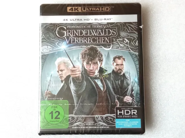 Phantastische Tierwesen Grindelwalds Verbrechen - 4K Ultra HD + Blu-ray - Neu