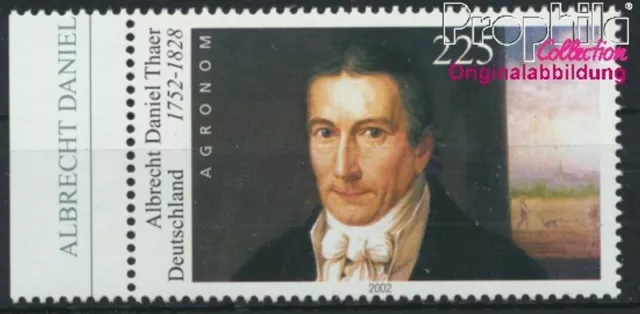 FR of Germany 2255II halftoning 15°/75° MNH 2002 Albrecht Daniel Thaer (8882611