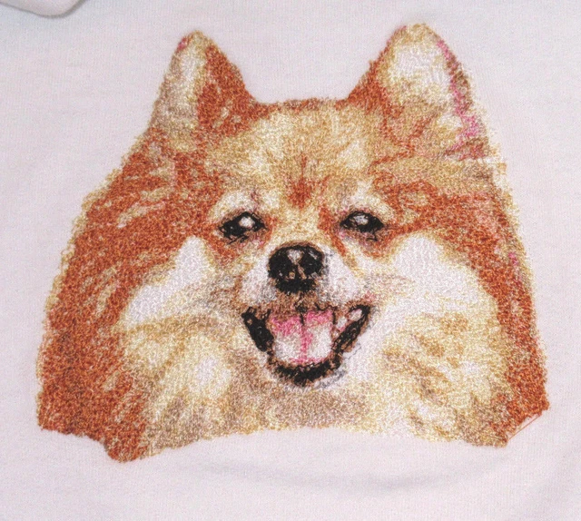 Embroidered Ladies Jacket - Pomeranian DLE2507 Sizes S - XXL